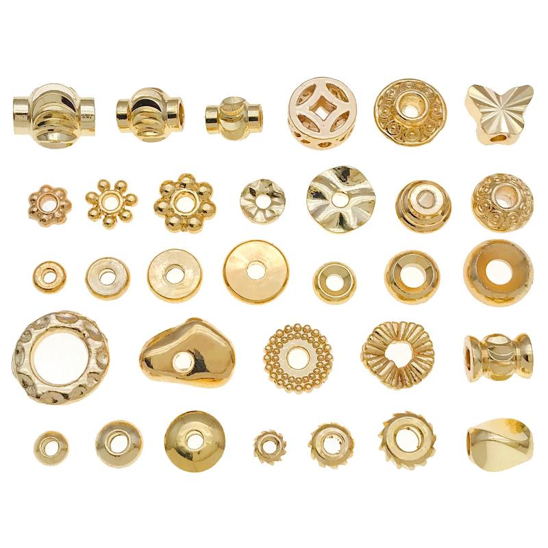 10-100Pcs Stainless Steel Gold Spacer Beads For Bracelet Jewelry Making Diy Flat Round Loose Beads Handmade Jewelry Supplies Cra