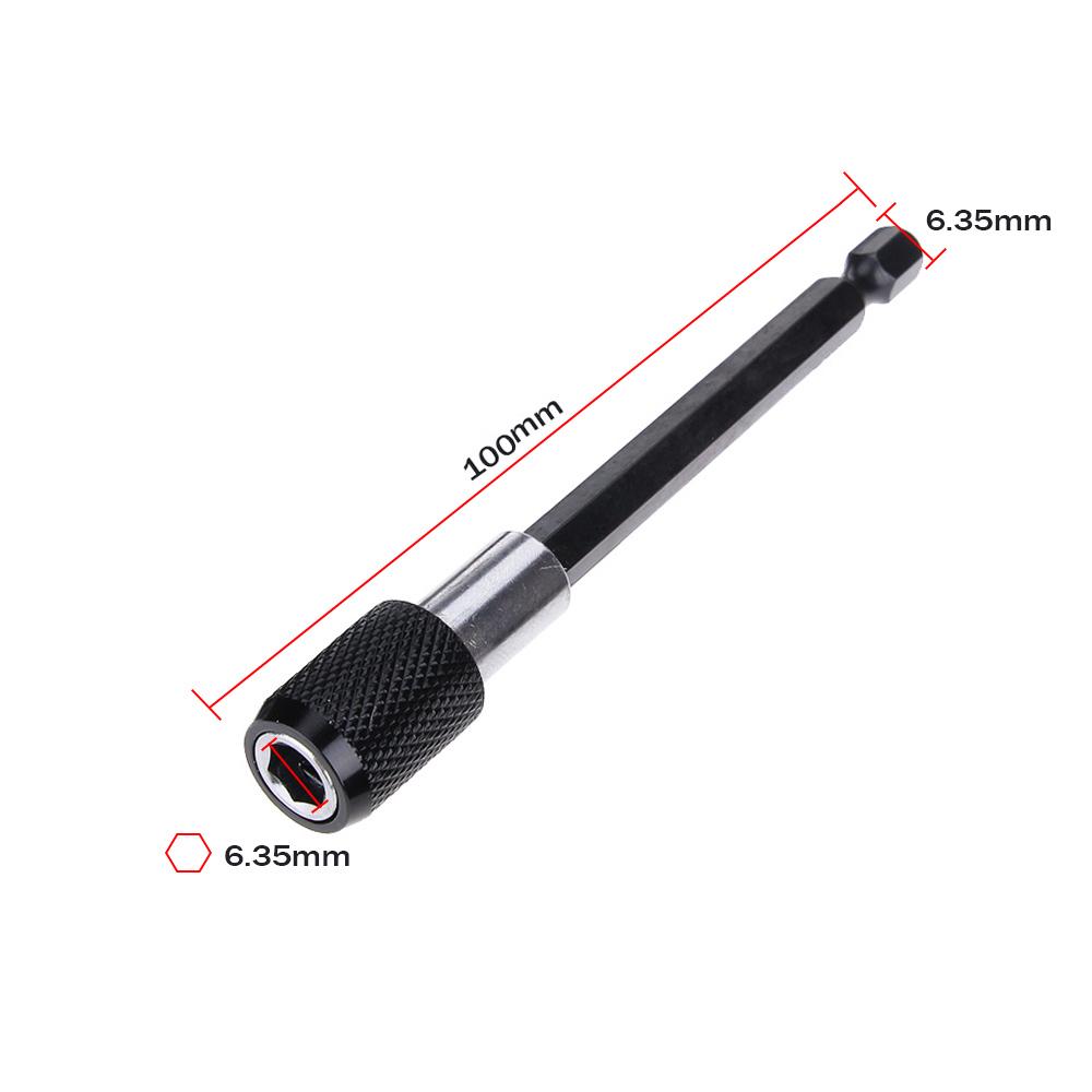 1/4 Inch Hex Shank Quick Release Electric Drill Magnetic Screwdriver Bit Adjustable Extension Holder Bar Shank Power Tool