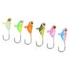 6Pcs Ice Fishing Jigs Fishing Lures Mini Jig Head Baits Carbon Steel for Winter Outdoor004