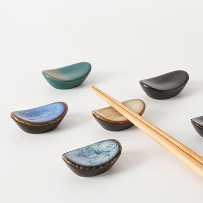 Simple Luxury Ceramic Ingot Chopstick Rests (2-Pack)