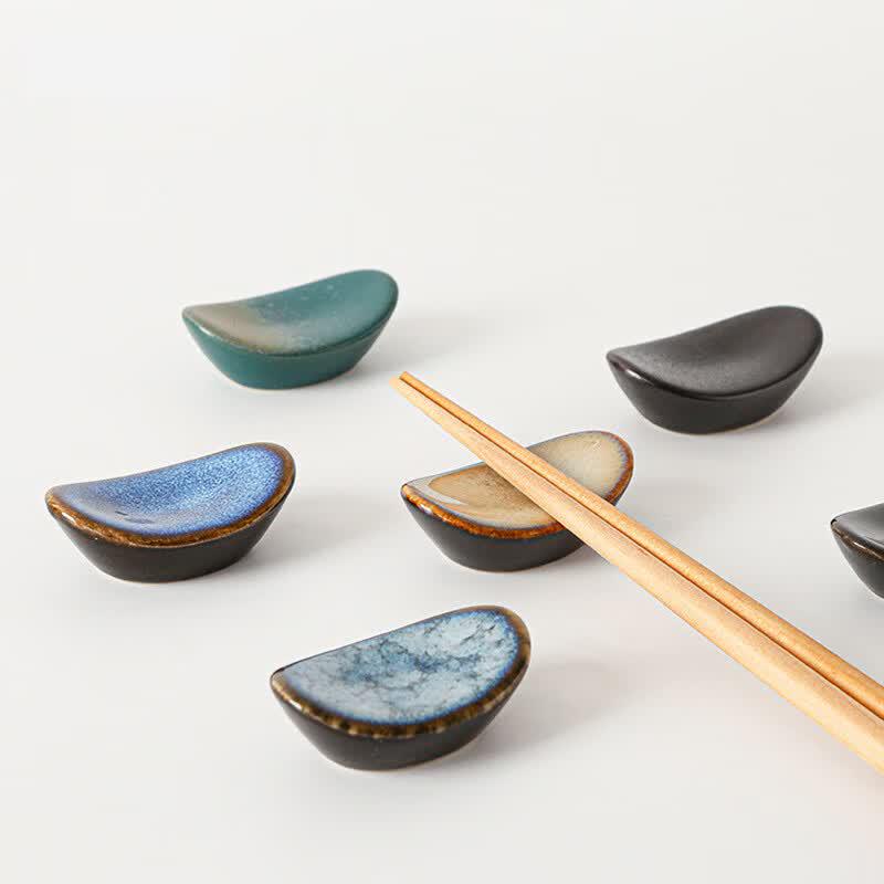 Simple Luxury Ceramic Ingot Chopstick Rests (2-Pack)