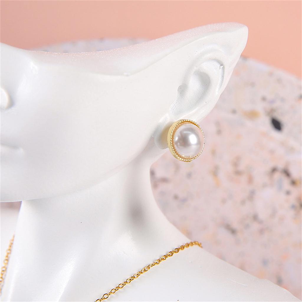 Resin Head Mannequin Bust Stand Head Bust Display Stand Holder For Jewelry Necklaces And Earrings Presentation