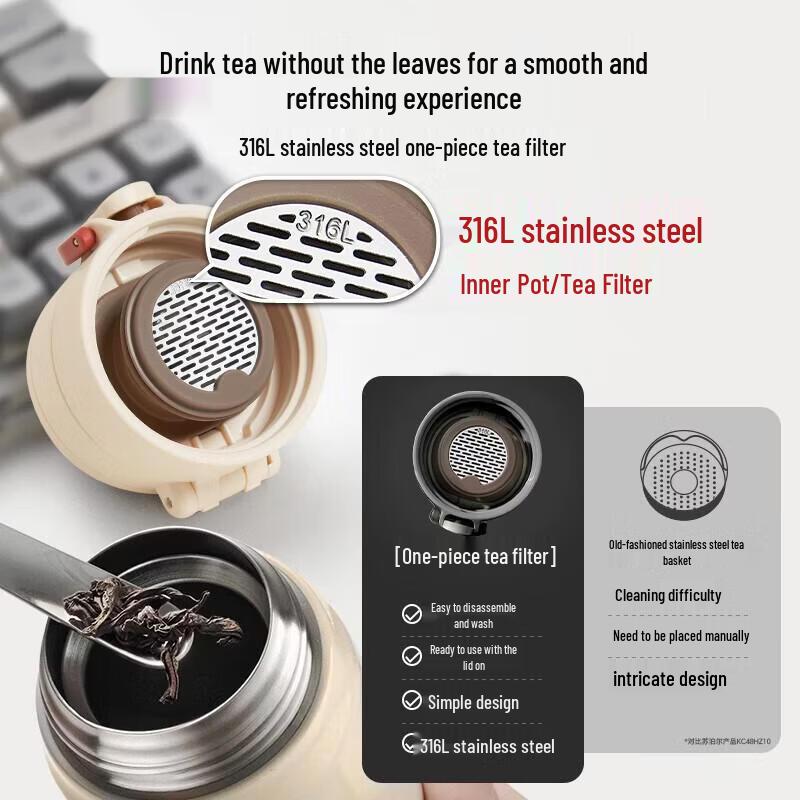 Supor Portable One-Touch 316L SS Insulated Cup