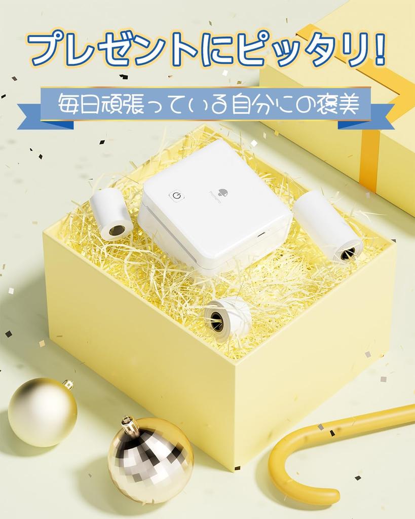 Phomemo M02 Pro 300DPI Minidrucker Mobiler Drucker Thermodrucker mit 3 Rollenaufklebern Smartphone-kompatibler Fotodruck Tragbares Notebook