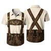Men's Vintage Print Short Sleeve Cardigan - Casual Party Top for Daily Wear