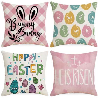 Osterkissenbezug Hase Osterei Festliche Dekoration Haus Sofa Dekoration Kissenbezug