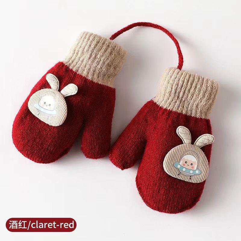 Winter Kinderhandschuhe Cartoon Niedlich Warme Handschuhe für Jungen und Mädchen