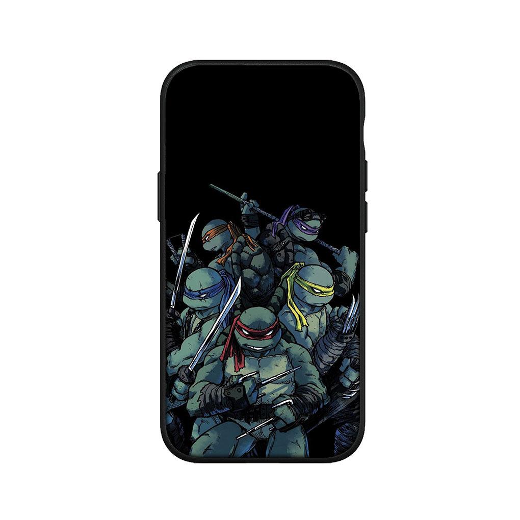 Custodia Cover per Telefono Anime Tartarughe Ninja per Apple iPhone 16 15 14 13 12 11 Pro Max 6 6S Plus + SE 15+ 16+ Custodia Morbida