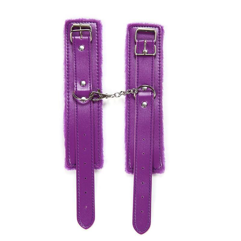 Sex Toys Handcuffs 1Pair PU Leather Restraints Bondage Cuffs Roleplay Tools Erotic Handcuffs for Couples GameSex Products