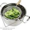 304 Stainless Steel Cooking Skimmers Wooden Handle Easy To Clean Food Strainers Rinsing Vegetables Cooking Preparation