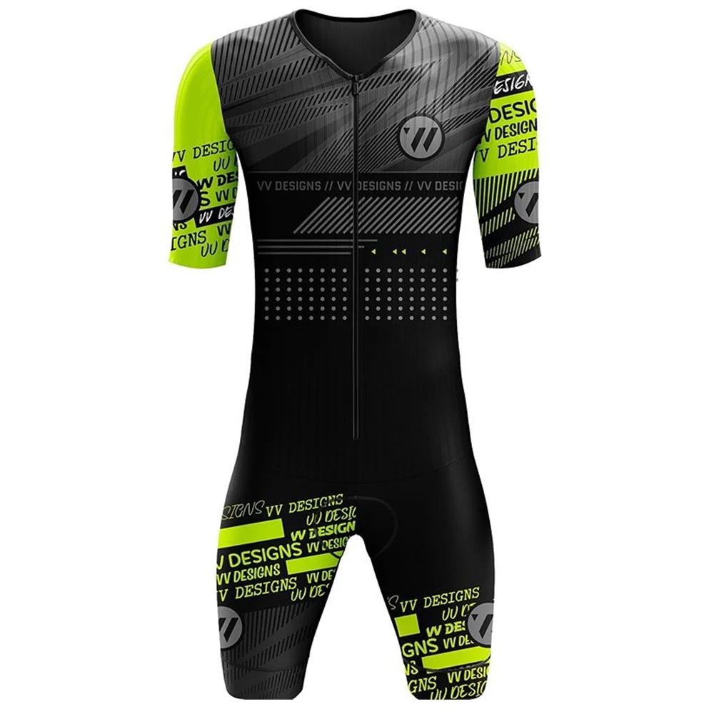 Tuta Triathlon Uomo Manica Corta Ciclismo Costumi da Bagno Maglia da Ciclismo Personalizzata Tuta Abbigliamento Ropa Ciclismo Tuta
