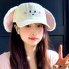 Cute Baseball Cap Plush Rabbit Ear Sunscreen Hat Trendy Peaked Cap  Spring Summer