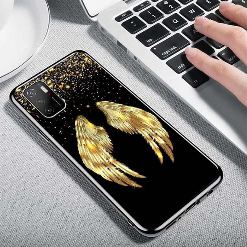 Angel Wings Feather Phone Case For Xiaomi Poco X5 X6 X7 Pro F7 Ultra M7 Redmi 15C 15 13C 13 12C 12 10 10C 10A 9 9C 9T 9A Cover P
