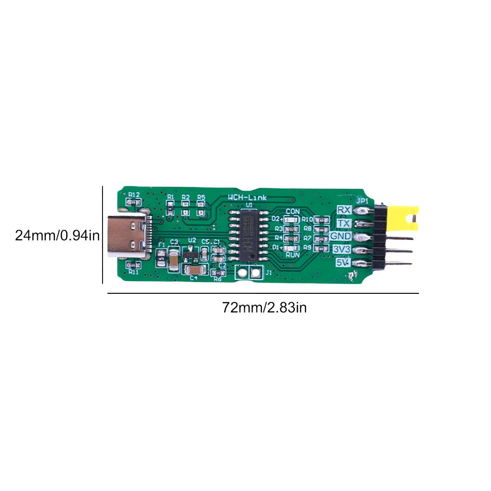 WCH Link Download Debugger CMSIS-DAP Download Type-C/USB Debug SWDTTL ARM 5V/3.3V