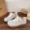 2025 Spring New Retro Round Head Casual Board Shoes Platform Training Shoes Versatile Little White Shoes Sports Shoes Women