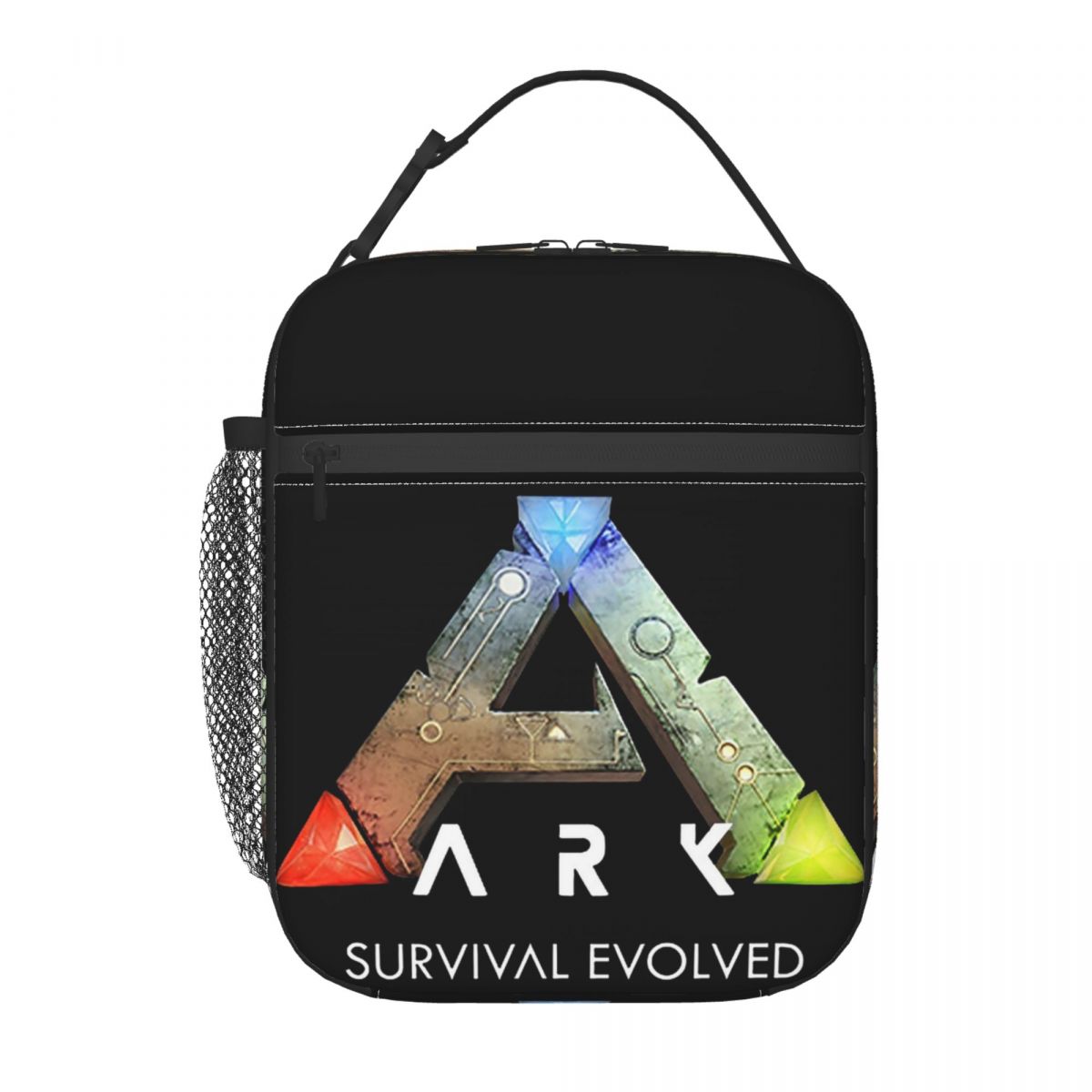Ark Survival Evolved Zwarte Geïsoleerde Lunchtas voor Vrouwen Kinderen Draagbare Voedseldozen Thermische Lunchbox Tote One Size