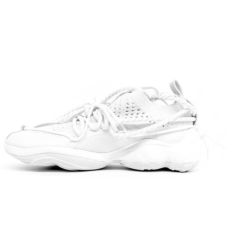 

Reebok Pyer Moss x DMX Run Fusion Experiment Skull Серые кроссовки унисекс White Chalk CN7412