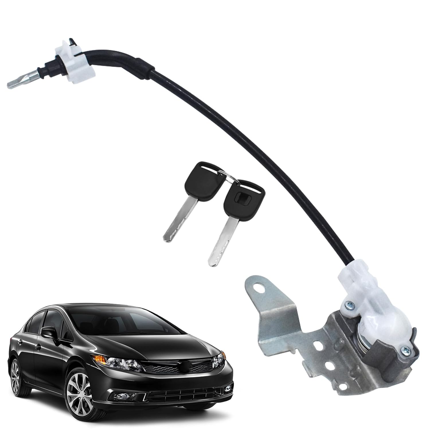 

Door Lock Cylinder Cable Left Driver Side Replacement for 2006-2011 Civic 4 Doors 72185-SNA-A01 срібний