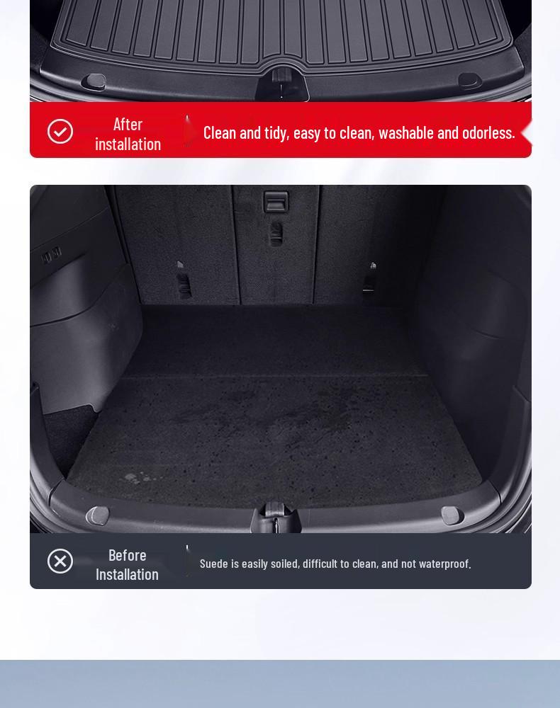 Tesla Model 3/Y Trunk Mats: Updated Front & Rear TPE Protective Accessories