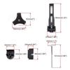 Truck Tonneau Cover Replace Part Sturdy Versatile Black Weather Resistant Mounting Kit Accessories Car Trunk Lid Fastener Set