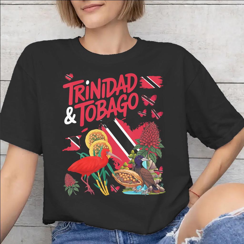 Unisex Unisex New Arrival Trinidad and Tobago Flag Football T Shirt Tee Cotton Tshirts Clothing