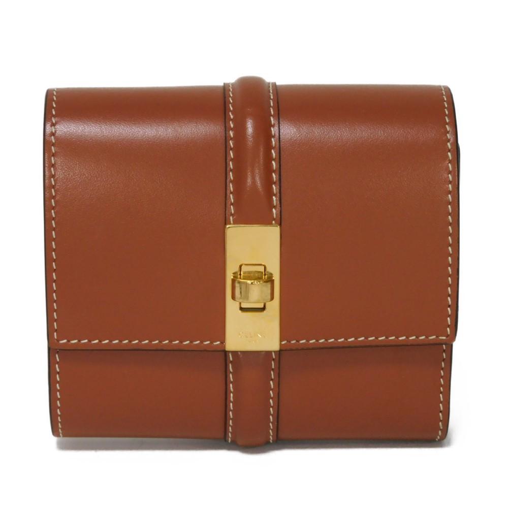 

Used 10431 Small Trifold Wallet, Size 16, 10F523CQ7.04LU, 7942, Current Calfskin, Brown, Turnlock, Size Tan, Unisex