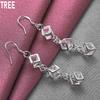 925 argint sterling piatra alba AAA zircon pandantiv cercei piercing bijuterii nunta moda