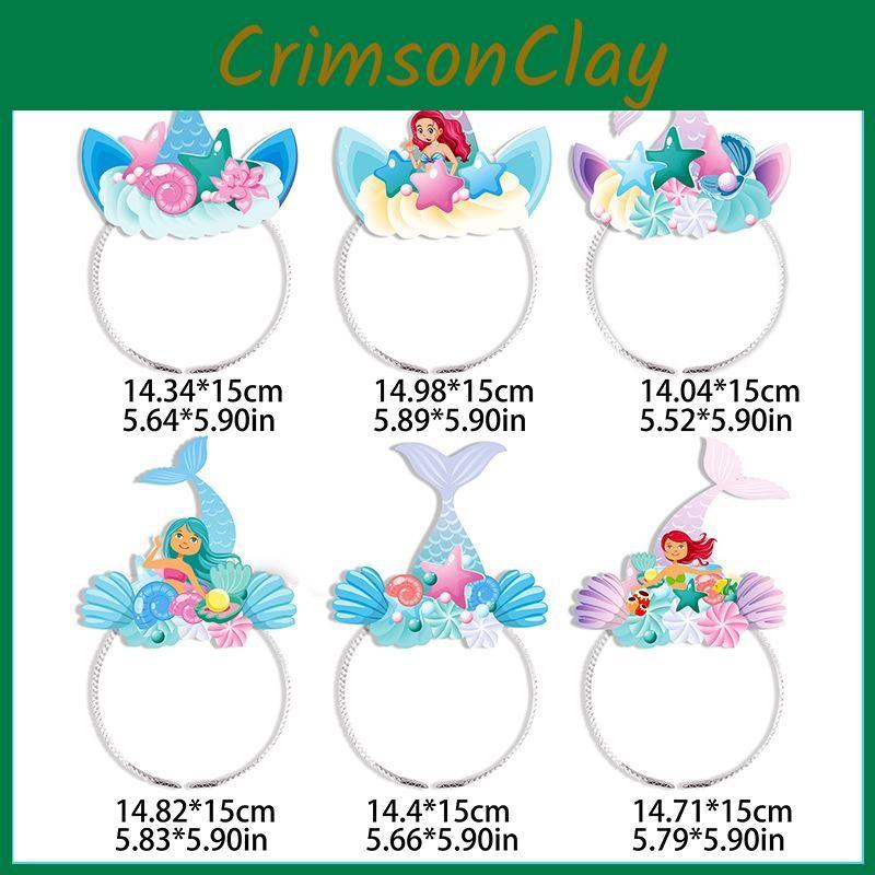 Mermaid Headbands Inspired With Cartoon Style For Festive Event Decor Photos And