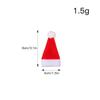 Qiao Ding Christmas Mini Hat & Knife Fork Set: Brushed Cloth Decor for Home, Wine Bottle Cover