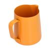 400ml PTFE Pointed Mouth Milk Frothing Jug Stainless Steel Coffee Jug for Home KitchenOrange