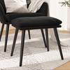 Footstool Black 45x29.5x35 Cm Velvet