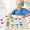 Children's Wooden Montessori Toys Kids Logical Thinking Training Direction Color Cognition Educational Battle Battle Board Game