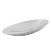 Fruit Plate Stainless Steel Oval Serving Bowl Decorative Dessert Snack Dish for Home L