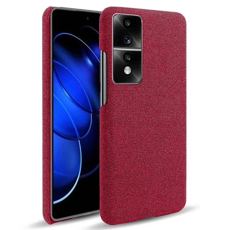 For Honor 80 GT 5G Drop Resistant Cellphone Case Solid Color Hard PC Cloth Phone Back Cover