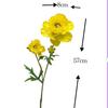 High Simulation 2 Short Branch Small Land Lotus Simulation Flower Flocking Dew Lotus False Flower Peony Silk Flower Decoration