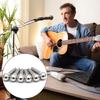 6Pcs Guitar String Nails Musical Instrument Accessories Metal Acoustic Guitar Bridge Pins Guitar End Pins Replacements