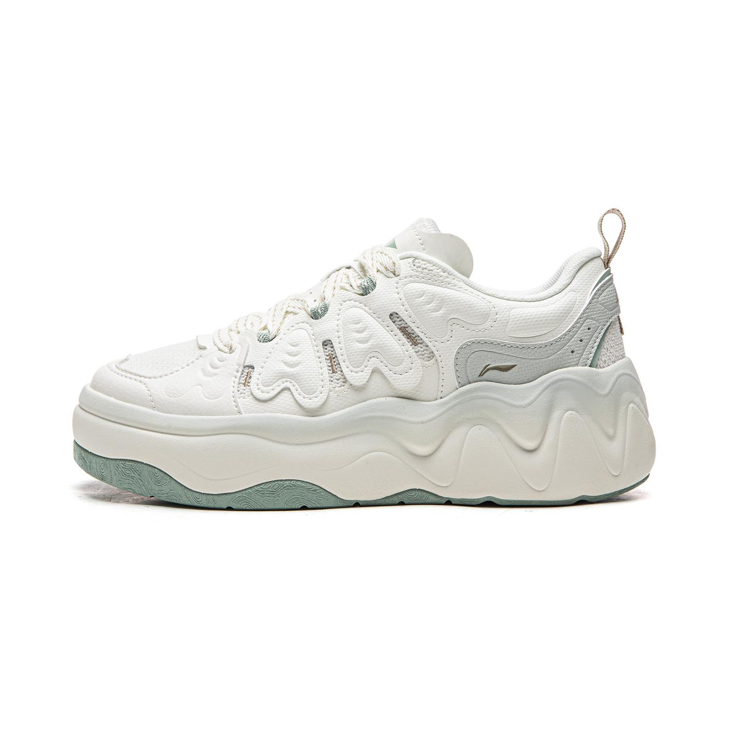 

Li Ning Cheese 3.0 Slip Resistant Cushioning Abrasion Resistant Lightweight Low top Skateboard Shoes Women s Ivory AGCW072-2 35.5