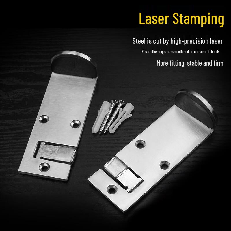 Pulinle Stainless Steel No-Punch Door Stopper