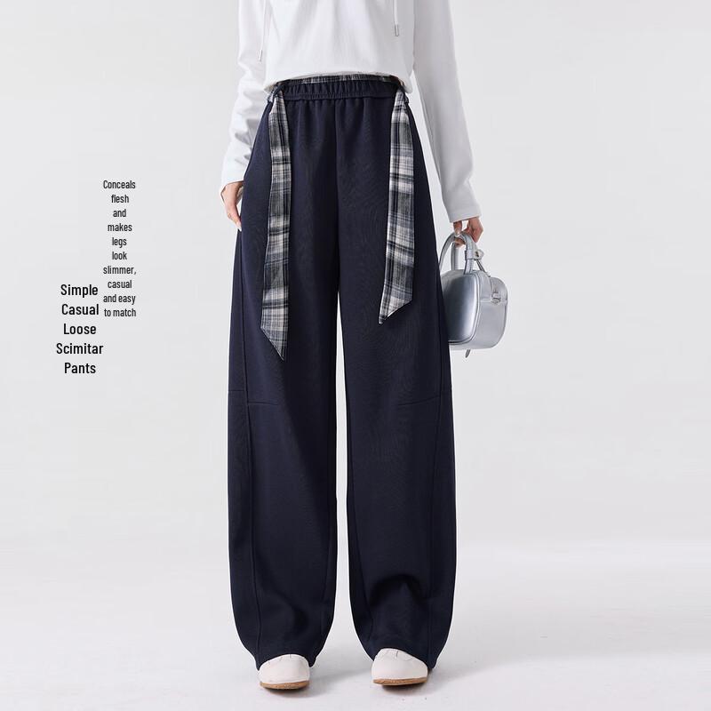 

FivePlus Women s Loose Fit Curved Casual Pants S