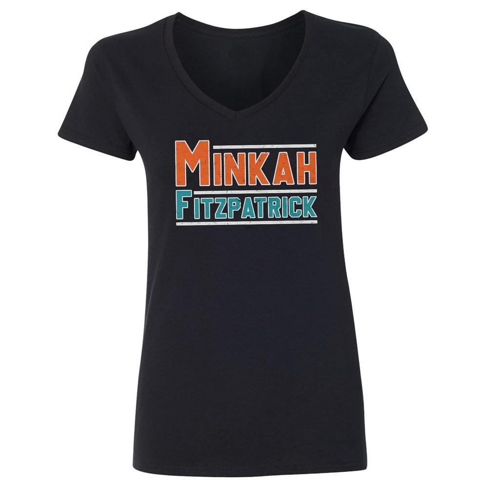 Minkah Fitzpatrick Inspired Graphic - Miami Tribute Ladies  V-Neck Tshirt Unisex T-Shirt L