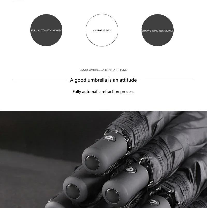 Car Sticker Tesla Car Emblem Portable Automatic Folding Rain Umbrella For Tesla Model S Model X Model 3 Roadster Cybertuck Auto