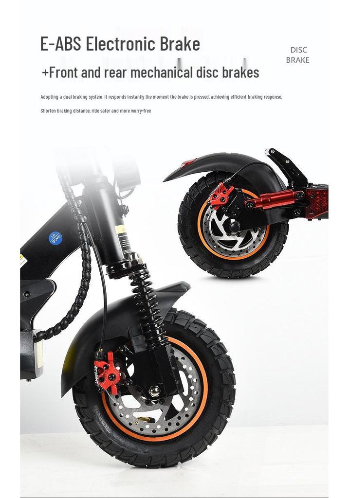 Manke MX14 Electric Scooter - Long Battery Life & Dual Suspension