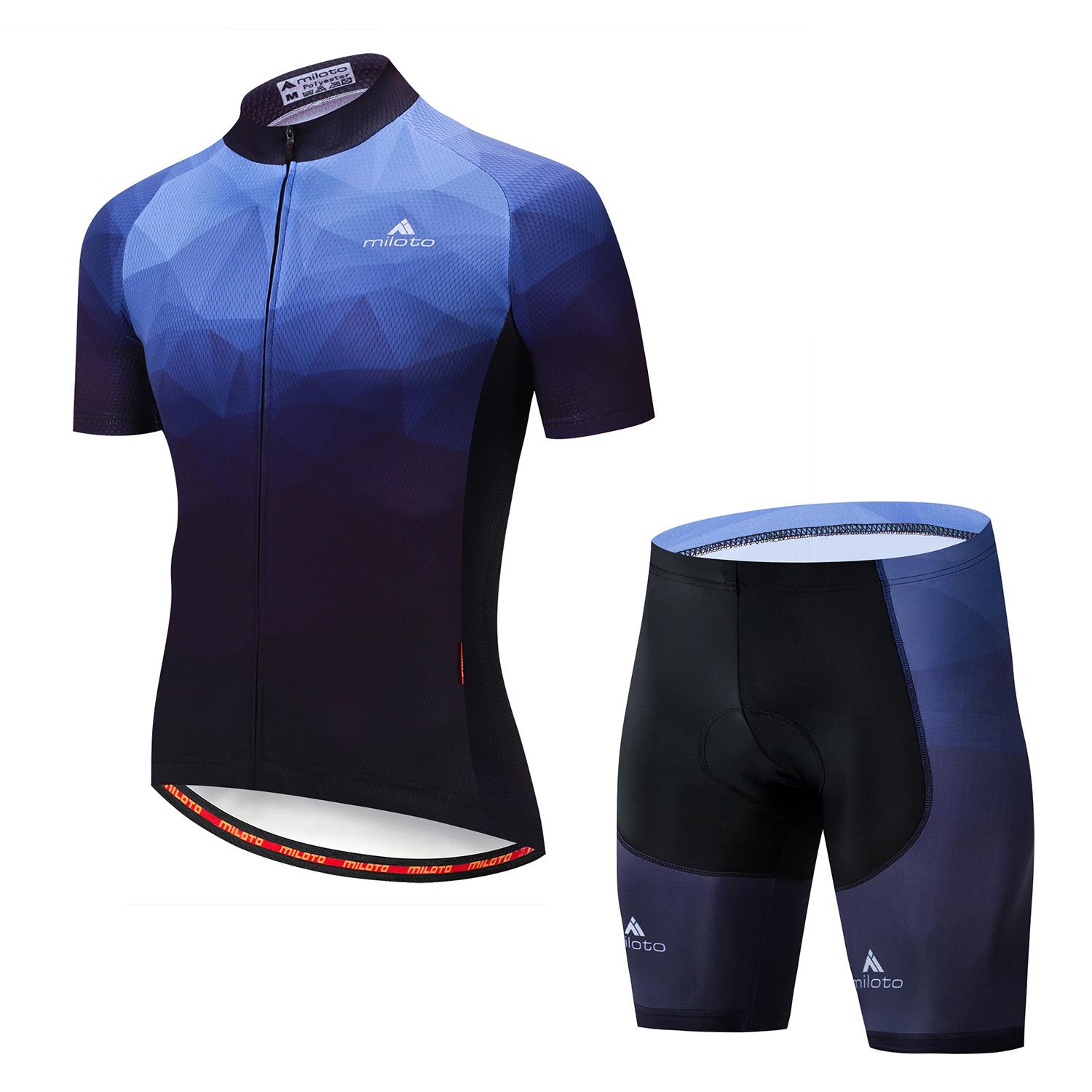 Cycling Suit Short Sleeve Strap Set 2026 Summer Breathable Cycling Suit Set Outdoor Cycling Suit, Men s Cycling Suit XS