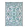 Bohemian Pink Floral Area Rug for Living Room Bedroom Non-Slip Soft Machine Washable Floor Mat Home Decor
