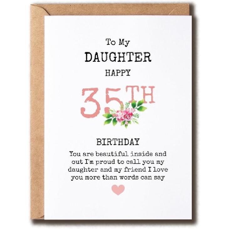 Поздравительная открытка - 35-летие - Цветочная поздравительная открытка