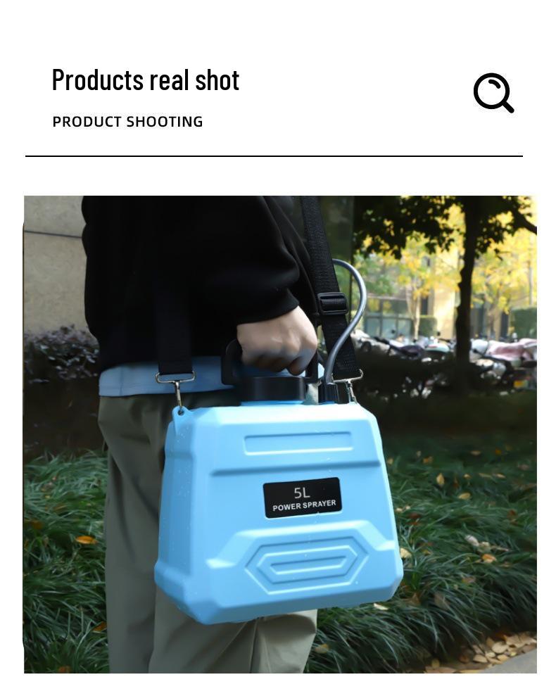 Deluxe Elektrischer 5L Hochdrucksprüher mit langer Akkulaufzeit & geradem Griff für den Haushaltsgebrauch