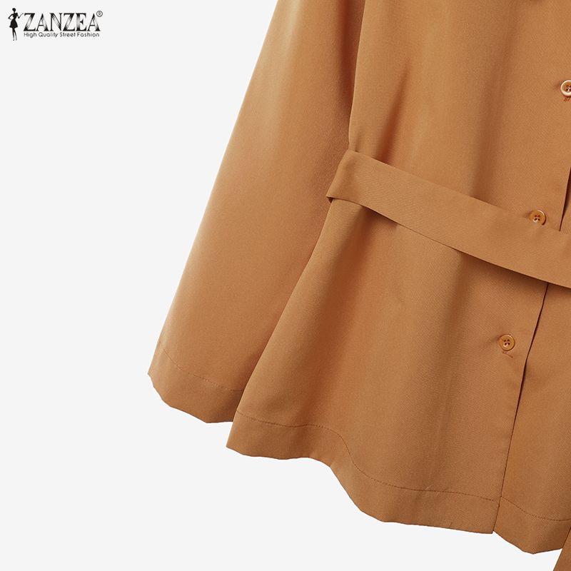 ZANZEA Women Long Sleeve Blouse and Pants Casual Two Piece Suit Sets