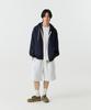Stends [M~4Xl] Waffle Two-Way Zip-Up Hoodie_Navy