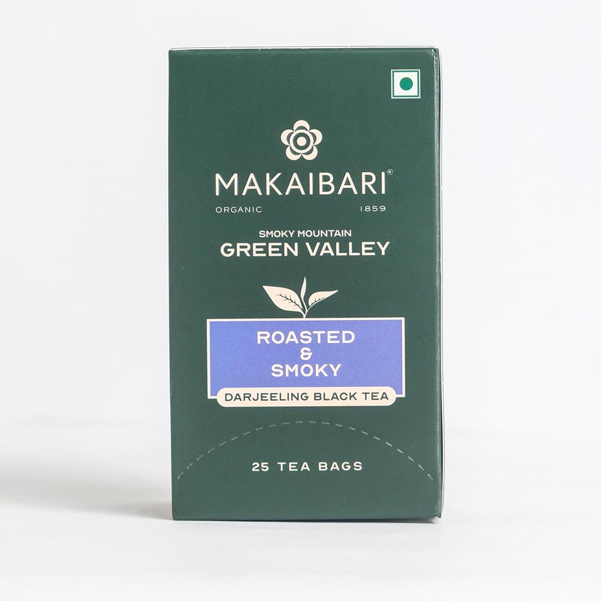 Makaibari Green Valley Apoorva Finest Darjeeling Roasted Black Tea Bags Single Estate 25 Tea Bags Premium Aromatic Brew
