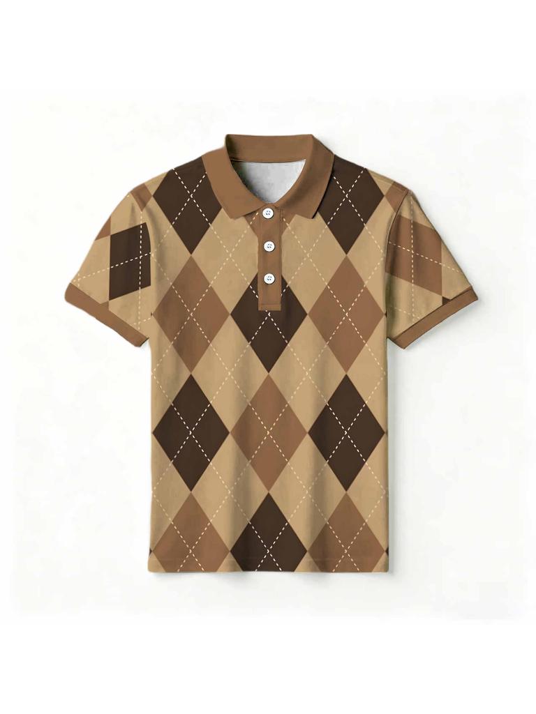 Printed Design – Not Textured Summer Men'S Casual Breathable Short-Sleeve T-Shirt, Men'S Clothing for Casual Summer Golf And Everyday Wear, Featuring